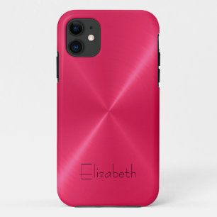 Case-Mate iPhone Case Revêtement métallique en acier inoxydable rose cha