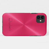 Coques Case-Mate iPhone Revêtement métallique en acier inoxydable rose cha (Dos (Horizontal))