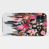 Coques Case-Mate iPhone Revirement, motif floral de fonte (Dos (Horizontal))