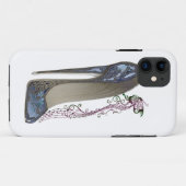 Coques Case-Mate iPhone Rhapsodie dans l'art stylet bleu de chaussure (Dos (Horizontal))