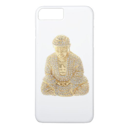 Coques Case-Mate iPhone Rhinestone Bouddha Or (Dos)