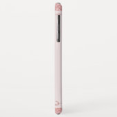 Coques Case-Mate iPhone Rhinestone rose pâle Nom de la Parties scintillant (Dos/Gauche)