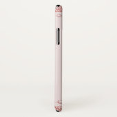 Coques Case-Mate iPhone Rhinestone rose pâle Nom de la Parties scintillant (Dos/Droite)