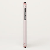 Coques Case-Mate iPhone Rhinestone rose pâle Nom de la Parties scintillant (Dos/Gauche)