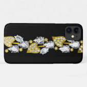 Coques Case-Mate iPhone Rhinestones et bijoux en or (Dos (Horizontal))