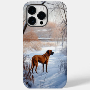 Coque Pour Pour iPhone 14 Pro Max Rhodesian Ridgeback Laisser Neige Noël