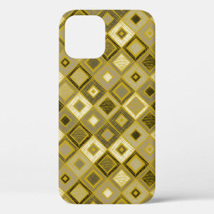 Case-Mate iPhone Case Rhombus géométrique vintage, motif transparent.