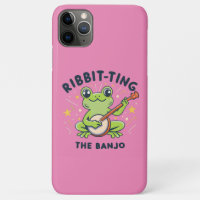 Ribbit-ting Banjo, Cute Frog Jouer de la musique