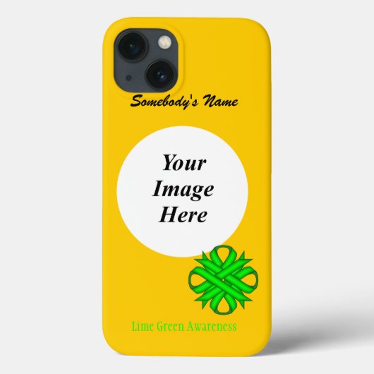 Coques Case-Mate iPhone Ribbon de trèfle vert de chaux Tmpl par Kenneth Yo (Verso)