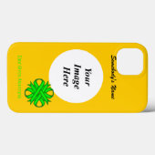 Coques Case-Mate iPhone Ribbon de trèfle vert de chaux Tmpl par Kenneth Yo (Verso (horizontal))
