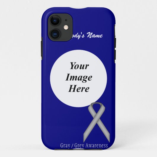 Coques Case-Mate iPhone Ribbon gris/gris standard par Kenneth Yoncich (Dos)