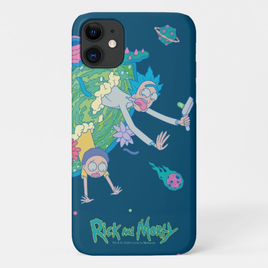 Coques Case-Mate iPhone RICK ET MORTY™| Décalage du portail infecté (Dos)