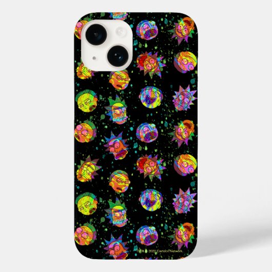 Coques Case-Mate iPhone RICK ET MORTY™ | Motif psychédélique (Verso)