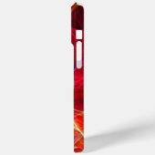 Coques Case-Mate iPhone RIDEAUX DE JUMEAUX, Frottes Fractales Rouges Jaune (Verso / Gauche)