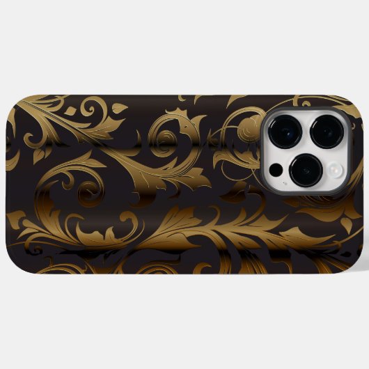Coques Case-Mate iPhone Rideaux dorés 3 (Verso (horizontal))