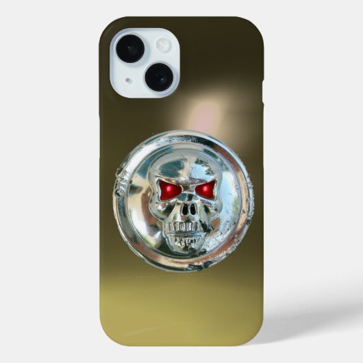 Coques Case-Mate iPhone RIDEAUX SKULL gris (Verso)