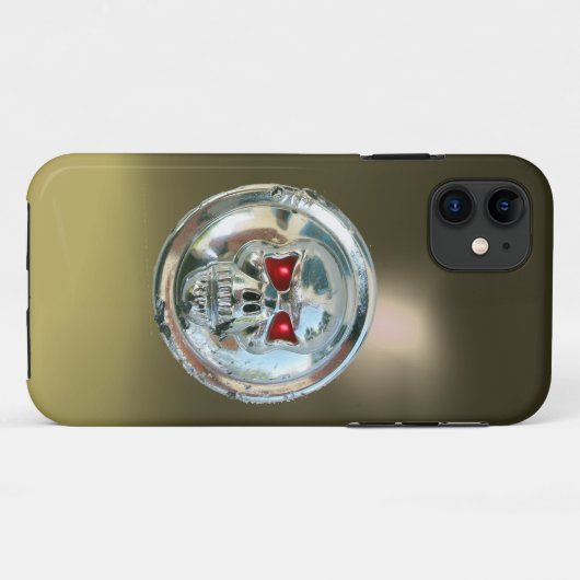 Coques Case-Mate iPhone RIDEAUX SKULL gris (Dos (Horizontal))