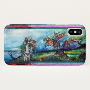 Etui iPhone Case-Mate RIDERS DANS LA TEMPÊTE Chevaliers Médiévaux Bleu