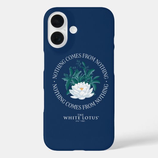 Coques Case-Mate iPhone Rien Ne Vient De Rien - Le Lotus Blanc (Verso)