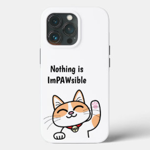 Case-Mate iPhone Case Rien n'est ImPAWsible mignon chat slogan