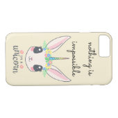 Coques Case-Mate iPhone "rien n'est impossible" drôle de licorne lapin (Dos (Horizontal))