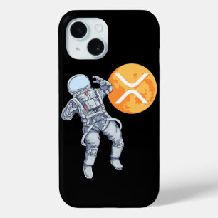 Coque Pour iPhone 15 Ripple XRP Cryptodevise -Astronaute de Crypto