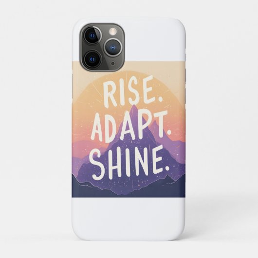 Coques Case-Mate iPhone Rise Adapt Shine - Inspirational Mountain Sunrise (Dos)