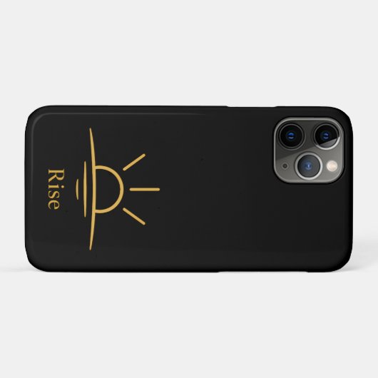 Coques Case-Mate iPhone Rise — Minimalist Sunrise (Dos (Horizontal))