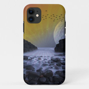 Case-Mate iPhone CASE RIVAGE ROCHEUX DE LA MER CÔTE VINTAGE LUNE COUCHER