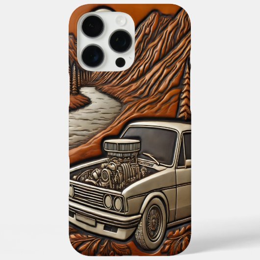 Coques Case-Mate iPhone River Valley Adventure avec Muscle Car (Verso)