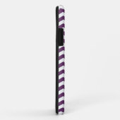 Coques Case-Mate iPhone Riviera Lavendar Wave Chevron avec nom (Dos/Droite)