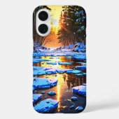 Coques Case-Mate iPhone Rivière d'hiver gelée (Verso)