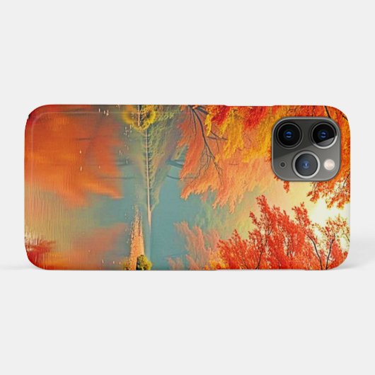 Coques Case-Mate iPhone Rivière forestière d'automne (Dos (Horizontal))