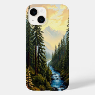 Coque Pour iPhone 14 Rivière Serene dans une forêt magnifique