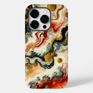 Coque Pour iPhone 14 Pro Rivières dorées