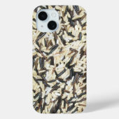 Coques Case-Mate iPhone Riz sauvage, Brown et blanc (Verso)