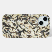 Coques Case-Mate iPhone Riz sauvage, Brown et blanc (Verso (horizontal))