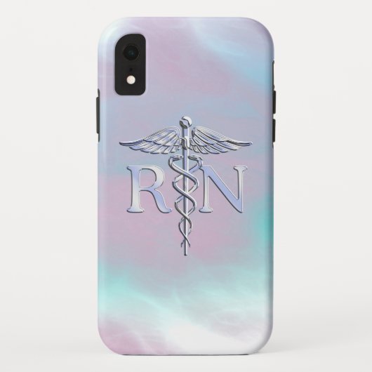 Coques Case-Mate iPhone RN Caduceus Médicale Mère Pearl Décor (Dos)