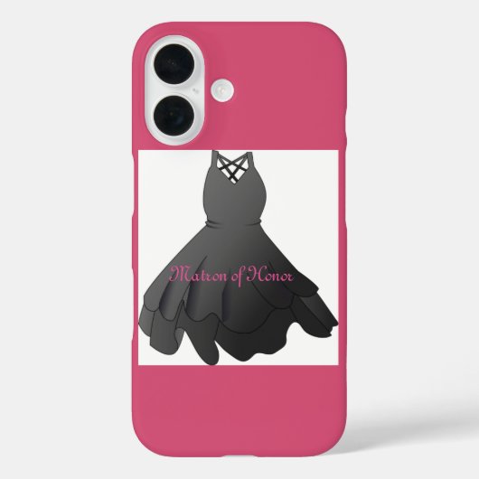 Coques Case-Mate iPhone Robe de mariée élégante script Matrone d'honneur (Verso)