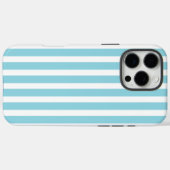 Coques Case-Mate iPhone Robin Oeuf Bleu et blanc rayé (Verso (horizontal))