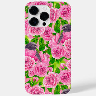Coque Pour Pour iPhone 14 Pro Max Robin rose et rose