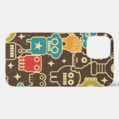 Coques Case-Mate iPhone Robot et monstres motif moderne sans faille en arr (Verso (horizontal))