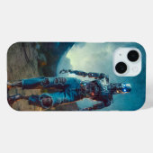 Coques Case-Mate iPhone Robot futuriste dans un paysage ancien (Verso (horizontal))