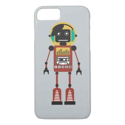Coques Case-Mate iPhone Robot radio rétro (Dos)