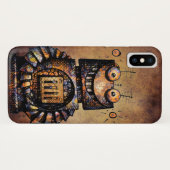 Coques Case-Mate iPhone Robot rouillé drôle de Steampunk (Dos (Horizontal))