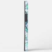 Coques Case-Mate iPhone Robuste comme pierre, dans un mélange de cyan et d (Verso / Droite)