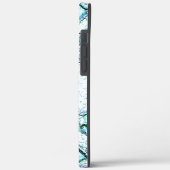 Coques Case-Mate iPhone Robuste comme pierre, dans un mélange de cyan et d (Verso / Gauche)