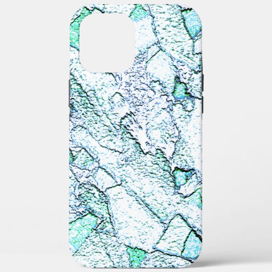 Coques Case-Mate iPhone Robuste comme pierre, dans un mélange de cyan et d (Verso)