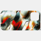 Coques Case-Mate iPhone Roche argentée rugueuse au-dessus du membre brûlan (Verso (horizontal))