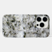 Coques Case-Mate iPhone Roche blanche en granit (Verso (horizontal))